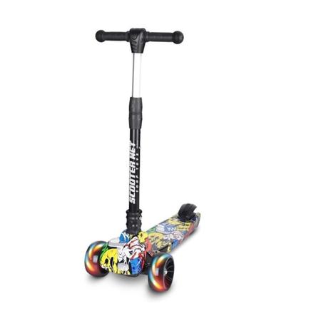 Imagem de Patinete Scooter Tunado Dobrável Led Grafite Zoop Toys