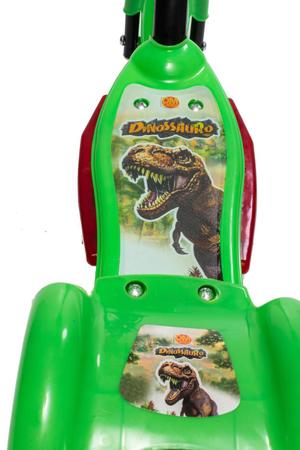 Imagem de Patinete Verde De Dinossauro 3 Rodas Meninos 3 4 5 6 Anos