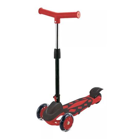 Imagem de Patinete Vermelho Power Ajustável Dobrável 3 Rodas Dm Toys