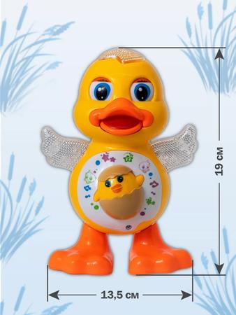 Imagem de Patinho Dançante Brinquedo Infantil Pato Bebê Musical E Luz