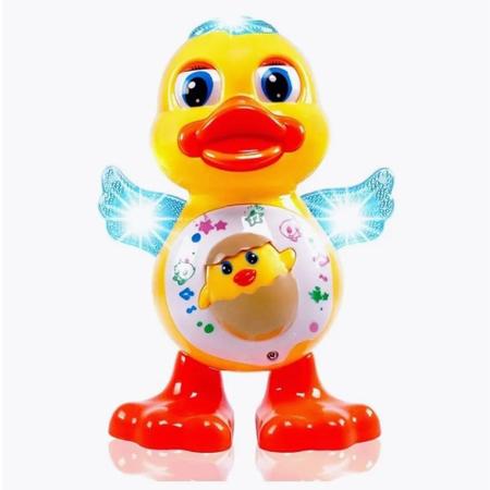 Imagem de Patinho Dançante Brinquedo Infantil Pato Bebê Musical E Luz