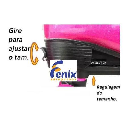 Patins Sports Roller Skate 4 Rodas Preto do 34-35 - Fênix - Fenix - Patins 4  Rodas - Magazine Luiza