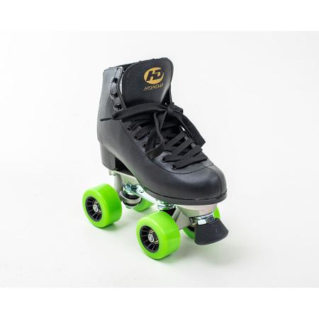 Imagem de Patins Hondar HD QUAD Infantil e Adulto - Preto Verde