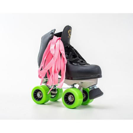 Imagem de Patins Hondar HD QUAD Infantil e Adulto - Preto Verde