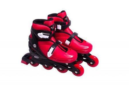 Imagem de Patins Infantil In Line Fashion Rollers Bel P 28/31 Vermelho