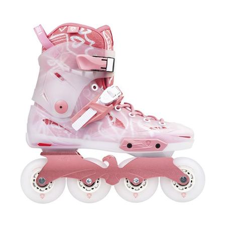 Patins Inline Roller Flying Eagle X5F Shadow Pink Rosa Abec-7 Imagem de Patins Inline Roller Flying Eagle X5F Shadow Pink Rosa Abec-7