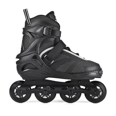 Imagem de Patins Preto/Cinza Inline Regulável Tamanho 33-36 M - Es308