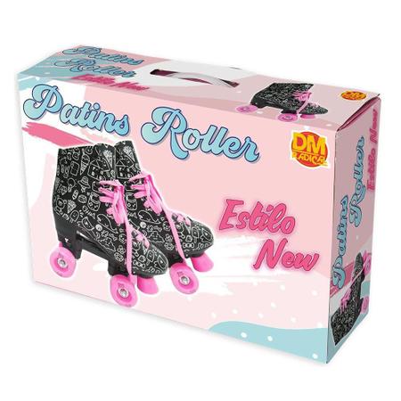 Imagem de Patins Roller Estilo New Preto N. 32 Dm Toys