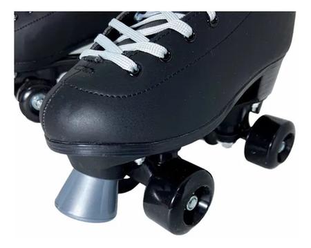 Patins Roller Sport Skate 4 Rodas Preto Masculino - Fenix - Patins