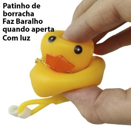 Imagem de Pato Patinho Malandro Moto Bicicleta Guidao Bike Buzina Som Sino Cordao Oculos Malandragem Passeio Role Divertido Lazer