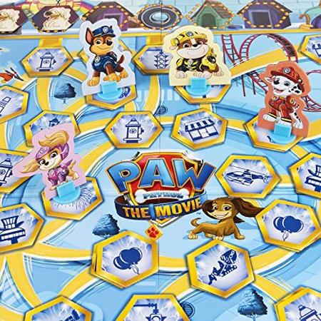 Imagem de Paw Patrol: The Movie, Adventure City Lookout Tower Board Game Chase Marshall Skye Ryder Rubble, para pré-escolares, crianças e famílias com 4 anos ou mais