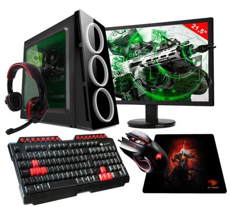 Imagem de PC G-FIRE AMD A10 9700 8GB 1TB monitor 21,5 Radeon R7 Integrada Computador Gamer GKAC HTG-285