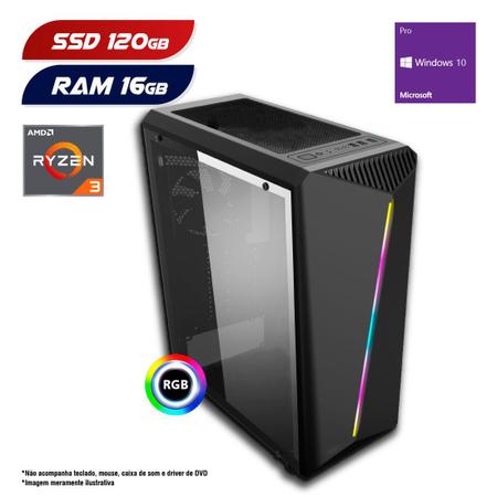 Imagem de PC Gamer AMD Ryzen 3 3200G 16GB SSD 120GB Windows 10 PRO CertoX Stream 6109
