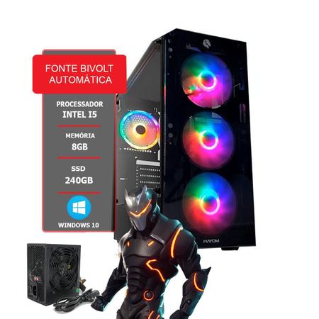 Pc gamer barato i5 8gb ssd 240gb com jogos instalados + wi-fi - GSNEW -  Computador Gamer - Magazine Luiza