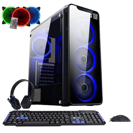 Imagem de PC Gamer Barato Roda Tudo AMD Ryzen 3 8GB DDR4 (R7 2GB) 3TB