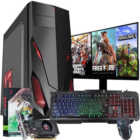 Imagem de Pc Gamer Completo 8gb Quad Core +30 Jogos , Monitor 19