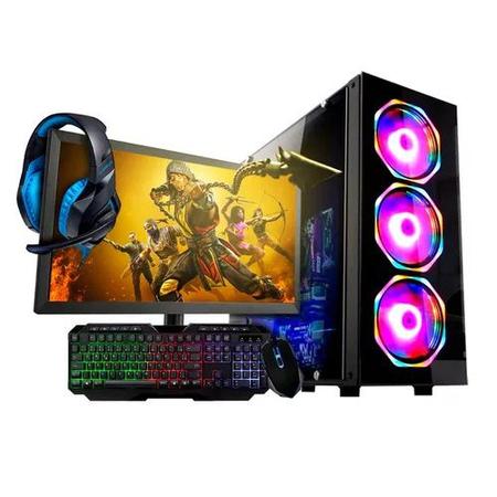 Imagem de Pc Gamer Completo 8gb Quad Core +30 Jogos , Monitor 19