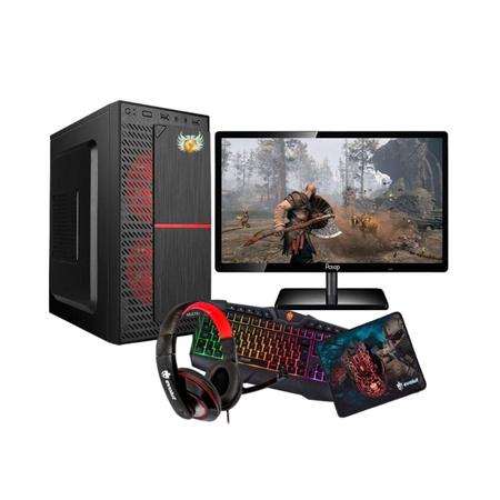 Imagem de Pc Gamer Completo 8gb Quad Core +30 Jogos , Monitor 19