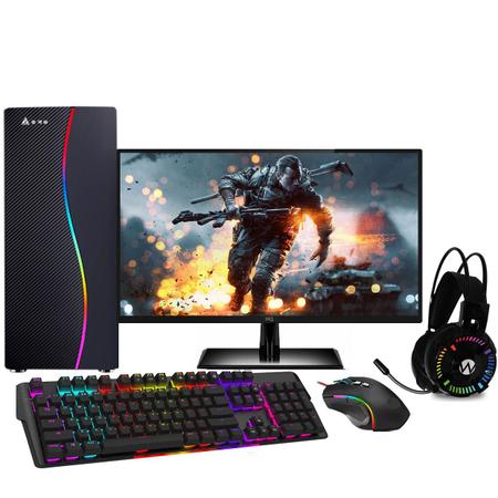 Pc Completo Gamer Com 1000 Jogos! Promoção Com Kit Gamer!