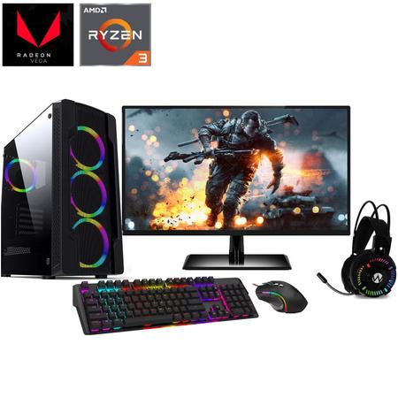 Pc Gamer Completo Teclado E Mouse Gamer Headset Monitor 19 em Promoção na  Americanas