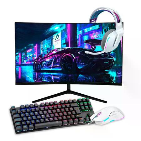 PC Gamer Modder RGB Completo Barato com Monitor, Teclado, Mouse e