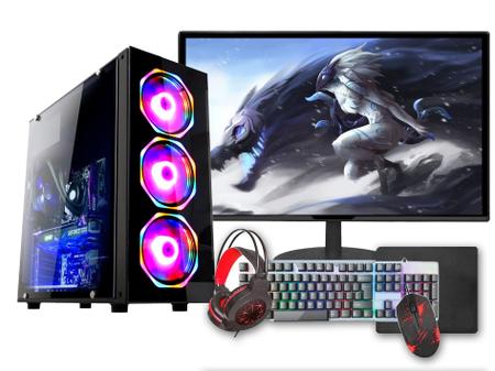 Computador Gamer Completo RGB Intel Core i5 8GB SSD 512GB Kit Gamer com  Headset Monitor 20 Windows 10 3green Premium