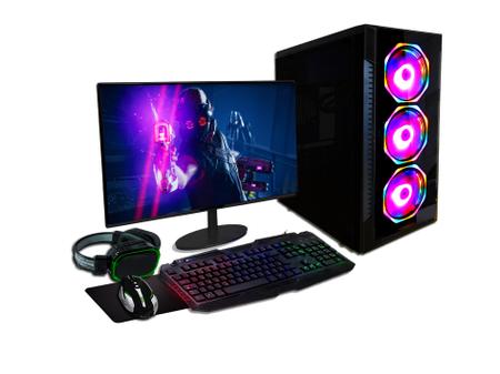 Pc Gamer Barato Completo Com Monitor + Kit Gamer Nf - 4Gamers - Computador  Gamer - Magazine Luiza