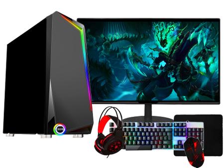 PC Gamer Completo Barato com Monitor, Teclado, Mouse e Cadeira