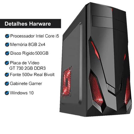 Pc Gamer Completo I3 Hd500 Placa De Video Monitor Hdmi