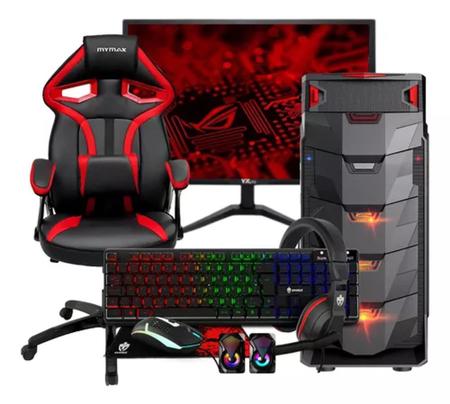 PC Gamer Completo Barato com Monitor, Teclado, Mouse e Cadeira