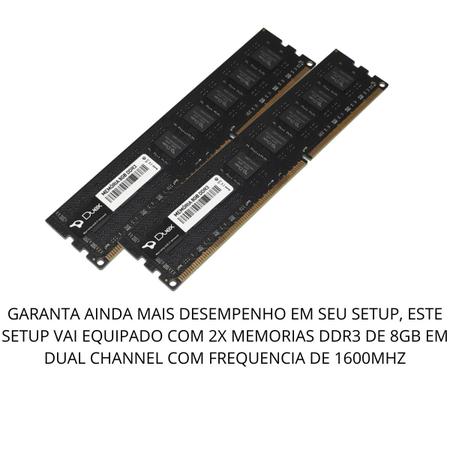 Imagem de PC Gamer Completo Intel Core I7 16 GB 480 GB GT 730 4GB Monitor 21,5" e Kit Gamer - Option Soluções