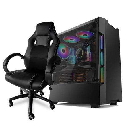 Pc Gamer Completo Neologic Streamer NLI82432 Intel i5-9400F 16GB (rtx 2060  6GB) ssd 240GB + HD 1TB 600W 80 Plus + 2 Monitores 21 + Cadeira em Promoção  na Americanas