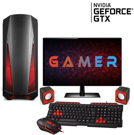 Imagem de PC Gamer EasyPC Completo Intel Core i5 6GB (GeForce GTX Ti 4GB GDDR5) HD 500GB Monitor LED 21.5"