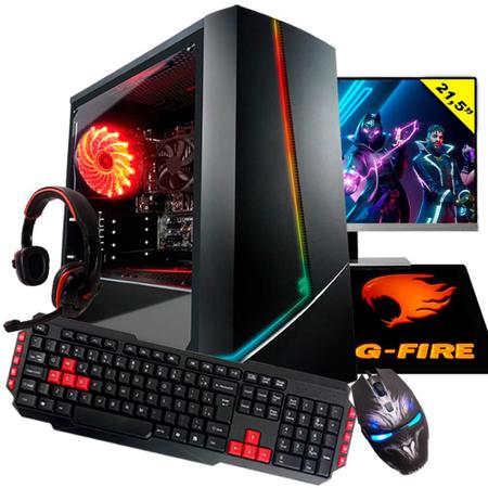 Imagem de PC Gamer G-FIRE Completo Htg-708 AMD Ryzen 3 2200G 8GB (Radeon Vega 8) SSD 240Gb