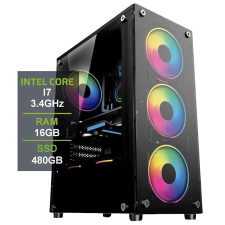 Pc Gamer Intel Core I7 3.4ghz 16gb Ssd480gb P. Video 4gb