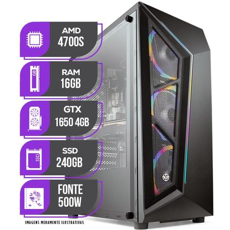 Pc Gamer Mancer, R5 5600g, Gtx 1660 Ti 6gb, 16gb, Ssd 240gb