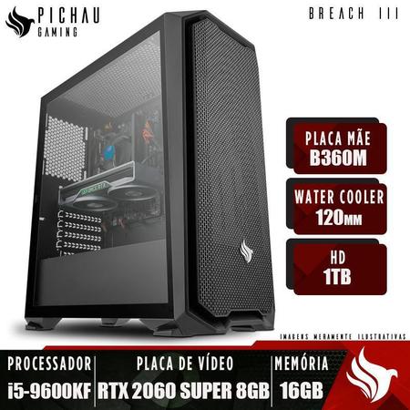 PC Gamer Pichau Breach III, i5-9600KF, GeForce RTX 2060 Super 8GB