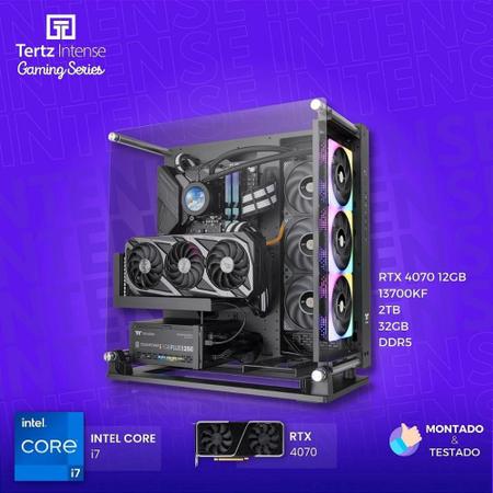 PC Gamer TERTZ Intense, RTX 4070 12GB, 13700KF, 2TB, 32GB DDR5, Water  Cooler 360mm, Chipset B760 - Water Cooler - Magazine Luiza