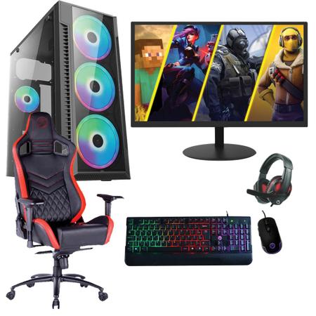 Pc Gamer Completo I5 16gb Ssd240 Monitor + Kit Gamer Full Hd