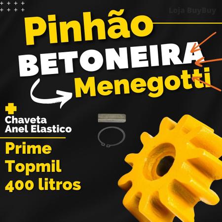 Peão Pião Pinhão Bitorneira Prime 400 Lts Menegotti