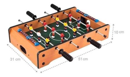 Jogo de Futebol de Mesa Pebolim Totó Extra Grande Sanxia - Vix