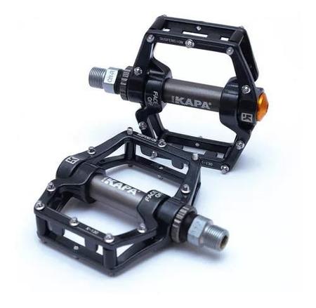 Imagem de Pedal Kapa K-130 Plataforma 3 Rolamentos Eixo 9/16 Suspensão Cor Preto