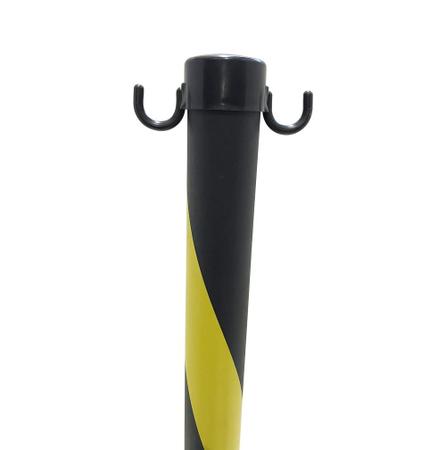 Imagem de Pedestal Plástico 90 Cm Preto e Amarelo Plastcor