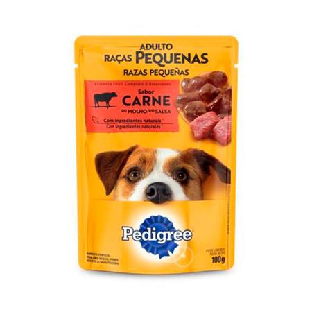 Pedigree Sachê Adulto Sabor Carne ao Molho 100g Imagem de Pedigree Sachê Adulto Sabor Carne ao Molho 100g