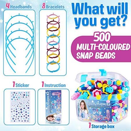 Peertoys Pop Beads Brinquedos para Meninas - Colar de pulseira de