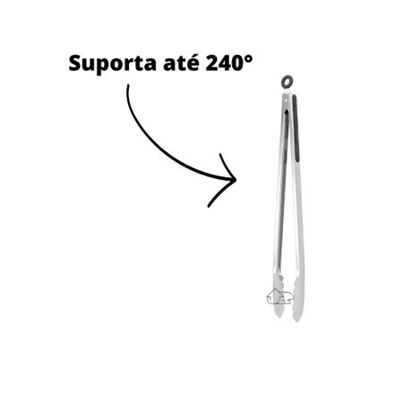 Pegador Culinário Profissional Inox Universal 40Cm Weck Imagem de Pegador Culinário Profissional Inox Universal 40Cm Weck