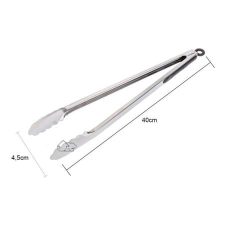 Pegador Culinário Profissional Inox Universal 40Cm Weck Imagem de Pegador Culinário Profissional Inox Universal 40Cm Weck