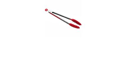 Imagem de Pegador De Inox / Silicone Redondo Vermelho 31cm