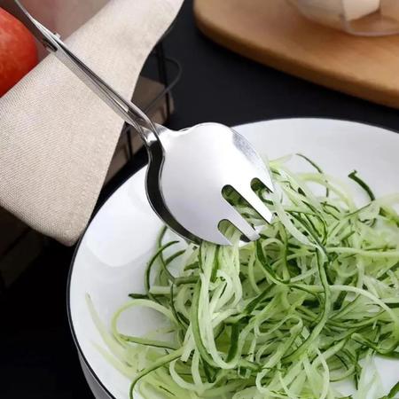 Imagem de Pegador De Salada Tesoura Multiuso Em Aço Inox Cozinha