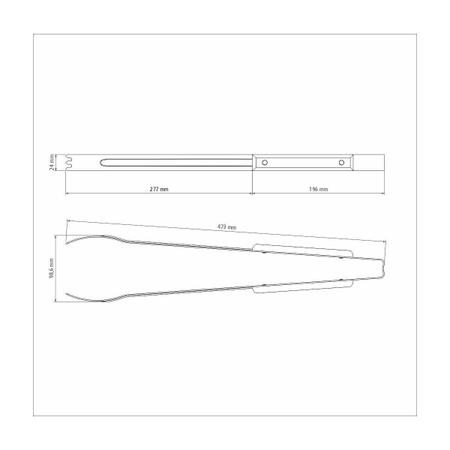 Imagem de Pegador para Carne Tramontina Churrasco com Lamina em Aço Inox e Cabo de Madeira 47 cm